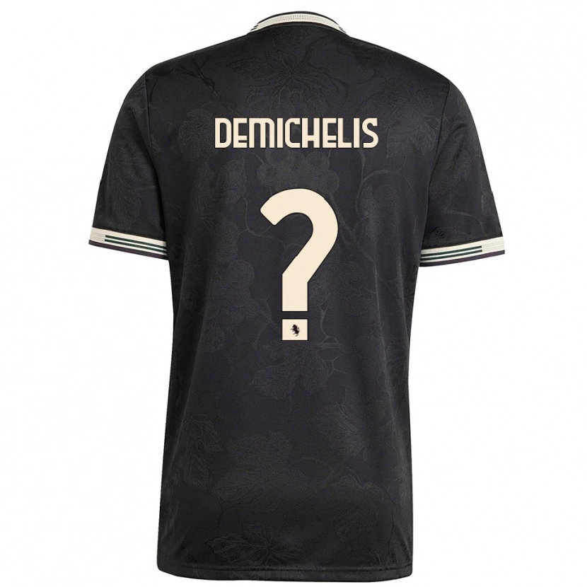 Danxen Män Emanuele Demichelis #0 Svart Vit Grön Tredjesatsen Matchtröjor 2025/26 Tröjor T-Tröja