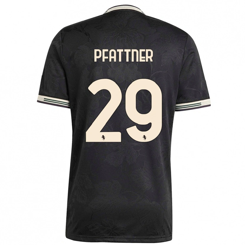 Danxen Män Elisa Pfattner #29 Svart Vit Grön Tredjesatsen Matchtröjor 2025/26 Tröjor T-Tröja