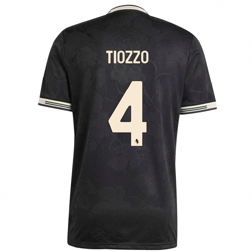 Danxen Män Marco Tiozzo #4 Svart Vit Grön Tredjesatsen Matchtröjor 2025/26 Tröjor T-Tröja
