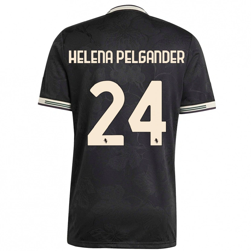 Danxen Män Elsa Helena Pelgander #24 Svart Vit Grön Tredjesatsen Matchtröjor 2025/26 Tröjor T-Tröja