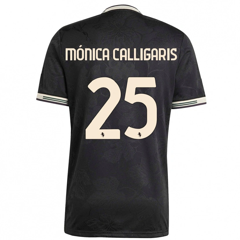 Danxen Män Viola Mónica Calligaris #25 Svart Vit Grön Tredjesatsen Matchtröjor 2025/26 Tröjor T-Tröja