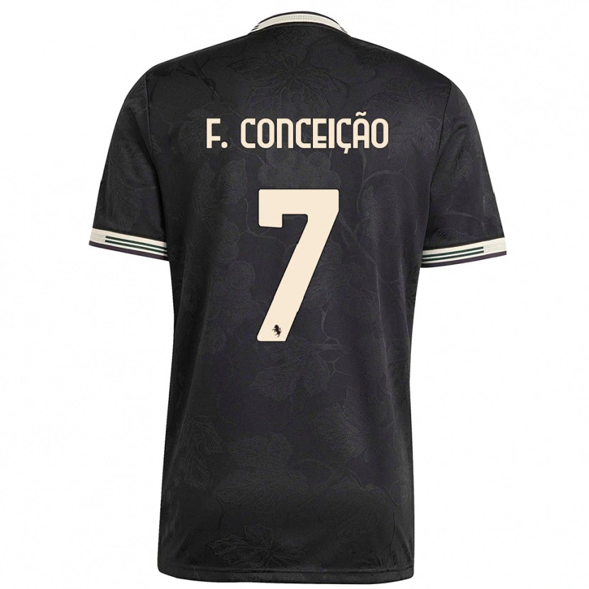 Danxen Män Francisco Conceição #7 Svart Vit Grön Tredjesatsen Matchtröjor 2025/26 Tröjor T-Tröja