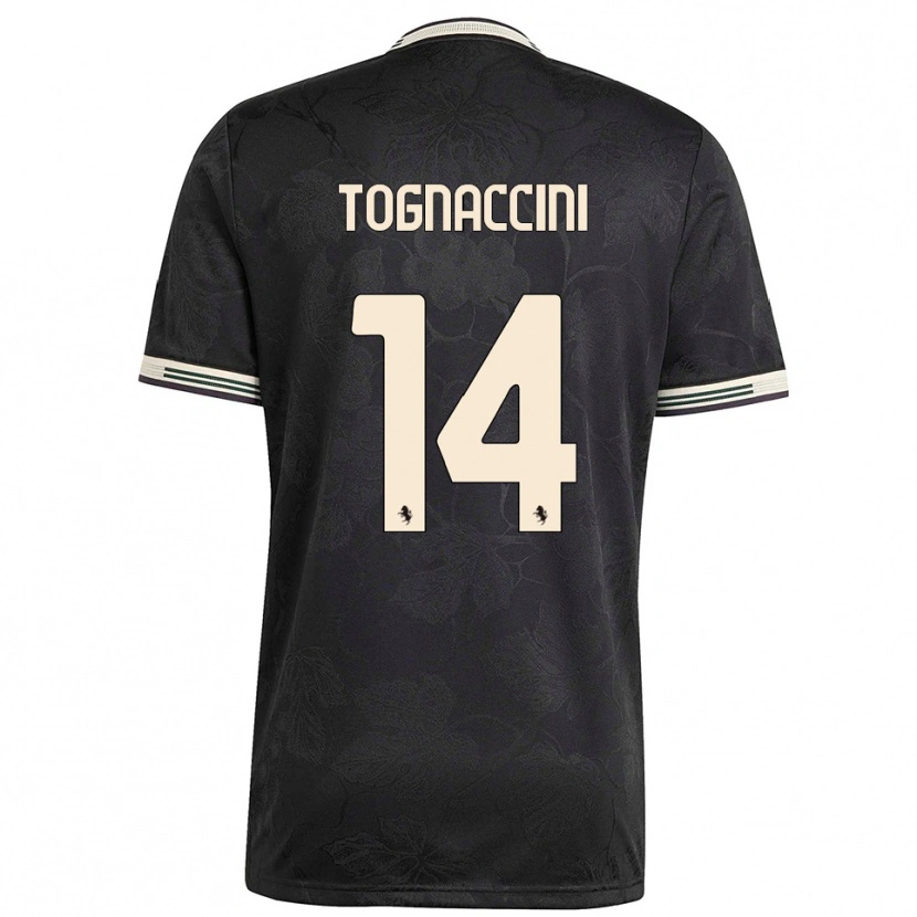 Danxen Män Vittorio Tognaccini #14 Svart Vit Grön Tredjesatsen Matchtröjor 2025/26 Tröjor T-Tröja
