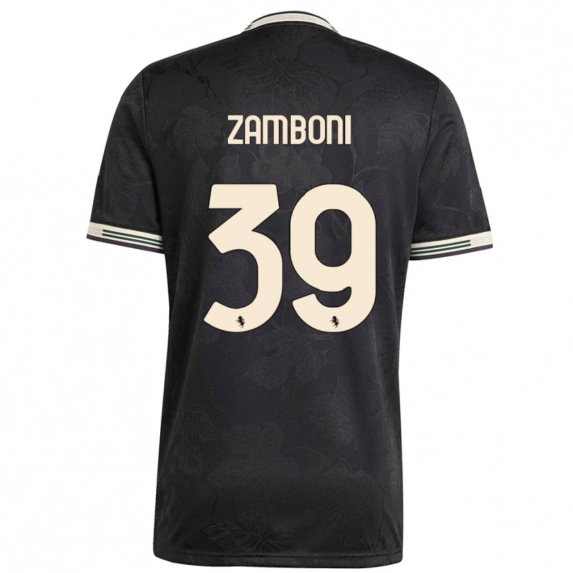 Danxen Män Marta Zamboni #39 Svart Vit Grön Tredjesatsen Matchtröjor 2025/26 Tröjor T-Tröja
