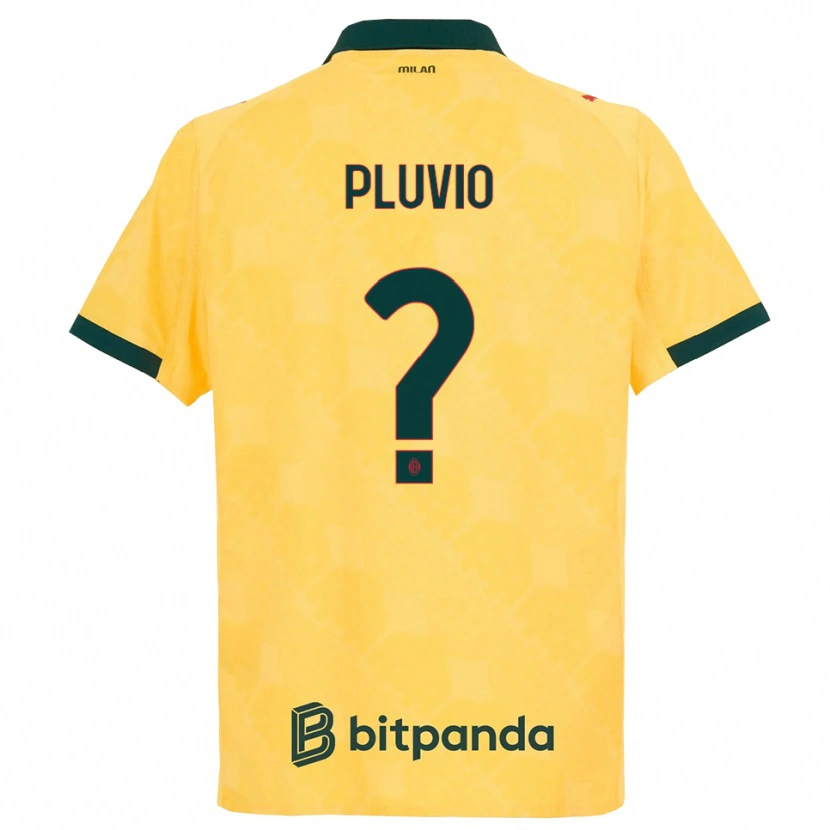 Danxen Män Nicholas Pluvio #0 Gul Svart Tredjesatsen Matchtröjor 2025/26 Tröjor T-Tröja