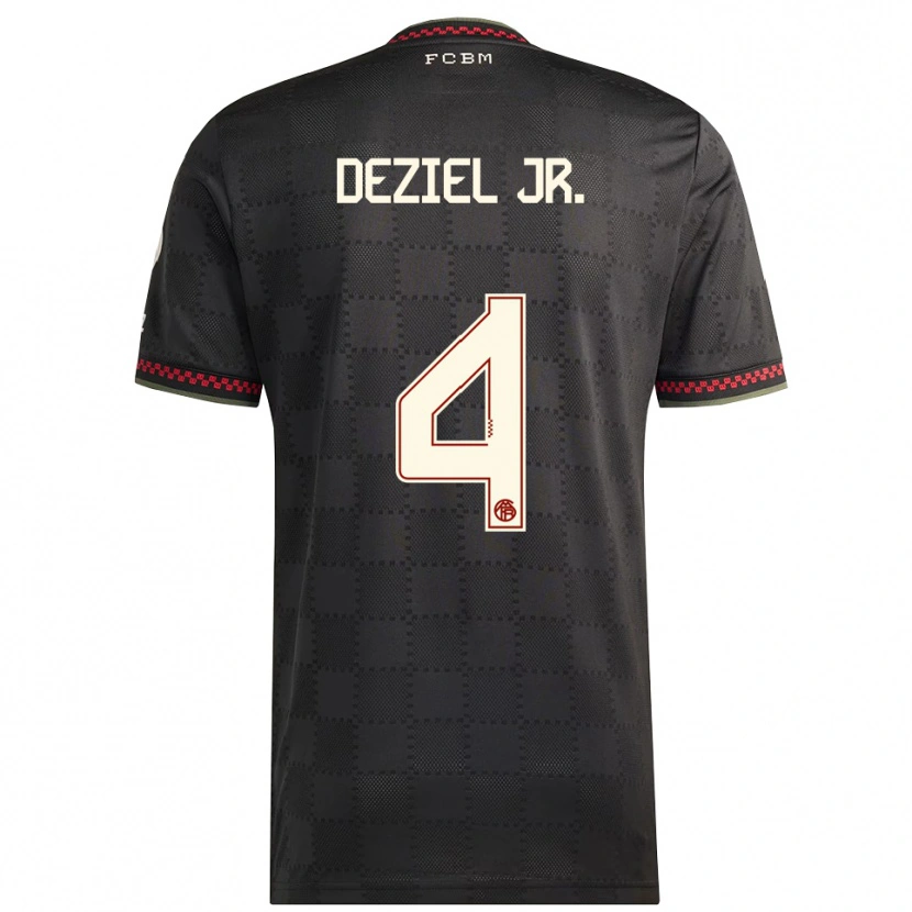 Danxen Män Robert Deziel Jr. #4 Svart Vit Tredjesatsen Matchtröjor 2025/26 Tröjor T-Tröja