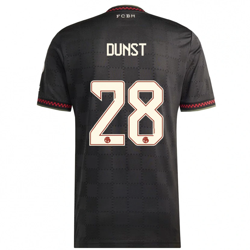 Danxen Män Barbara Dunst #28 Svart Vit Tredjesatsen Matchtröjor 2025/26 Tröjor T-Tröja