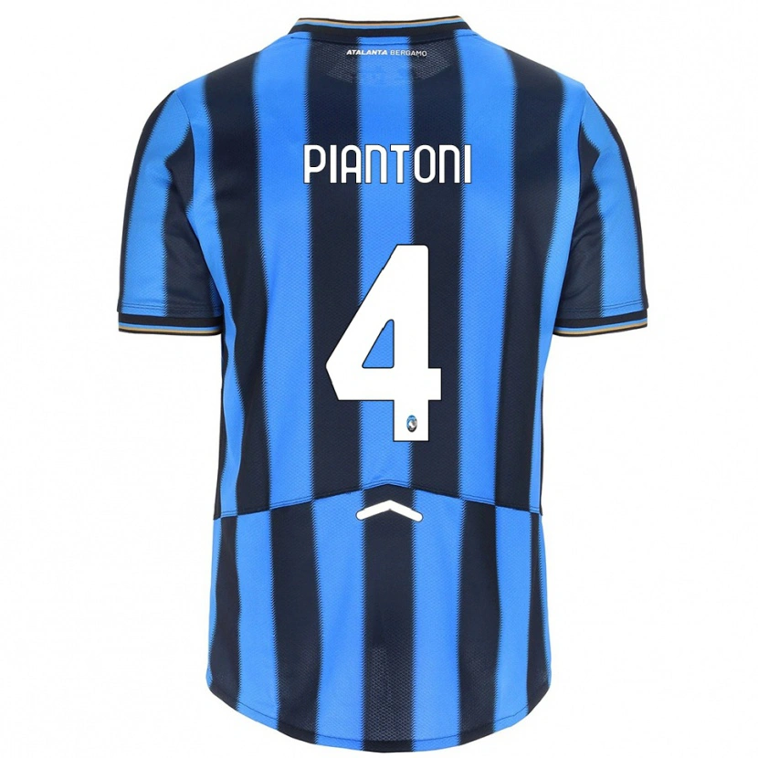 Danxen Kvinnor Andrea Piantoni #4 Himmelsblå Svart Hemmatröja Matchtröjor 2025/26 Tröjor T-Tröja