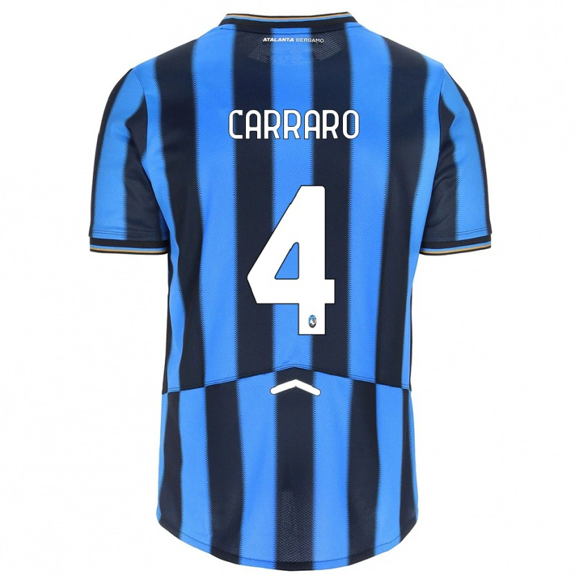Danxen Kvinnor Marco Carraro #4 Himmelsblå Svart Hemmatröja Matchtröjor 2025/26 Tröjor T-Tröja