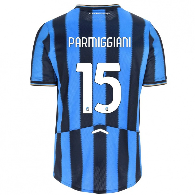 Danxen Kvinnor Pietro Parmiggiani #15 Himmelsblå Svart Hemmatröja Matchtröjor 2025/26 Tröjor T-Tröja