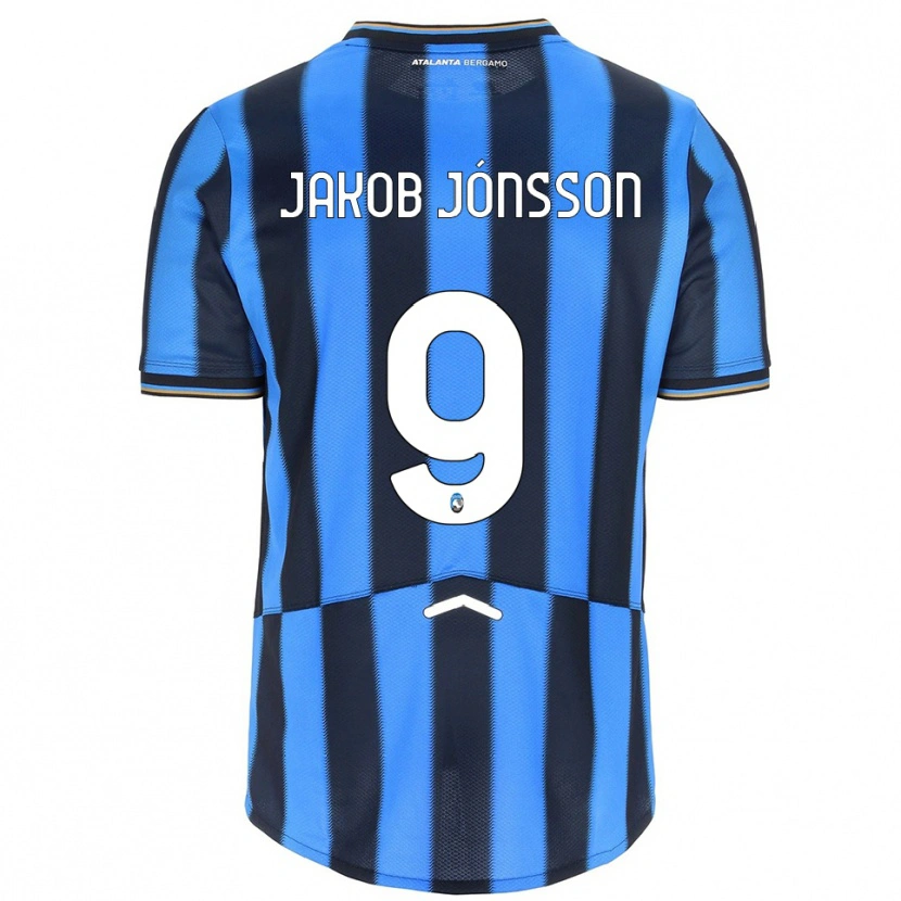 Danxen Kvinnor Birkir Jakob Jónsson #9 Himmelsblå Svart Hemmatröja Matchtröjor 2025/26 Tröjor T-Tröja