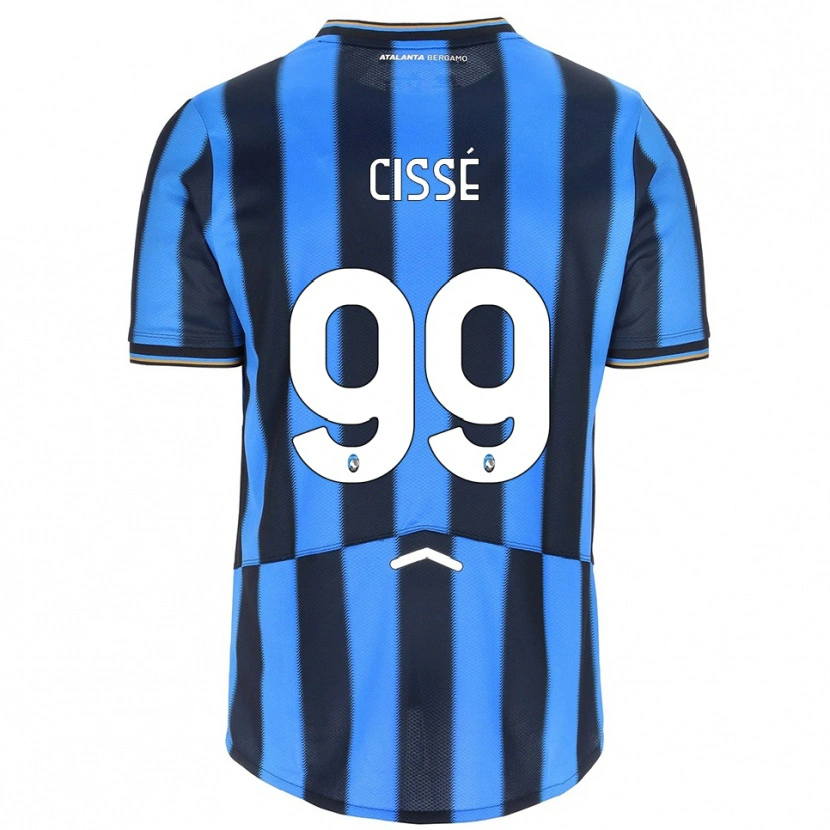 Danxen Kvinnor Moustapha Cissé #99 Himmelsblå Svart Hemmatröja Matchtröjor 2025/26 Tröjor T-Tröja
