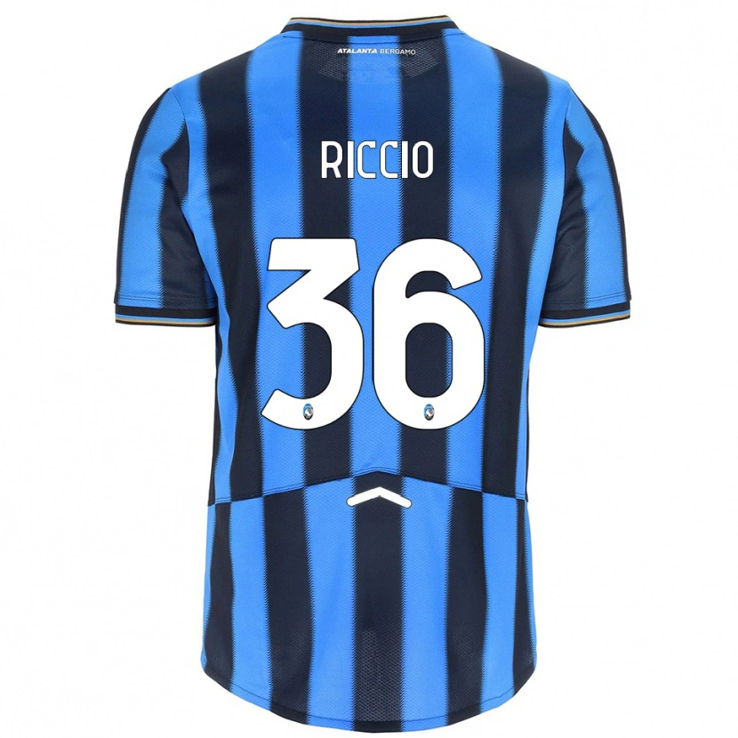 Danxen Kvinnor Lorenzo Riccio #36 Himmelsblå Svart Hemmatröja Matchtröjor 2025/26 Tröjor T-Tröja