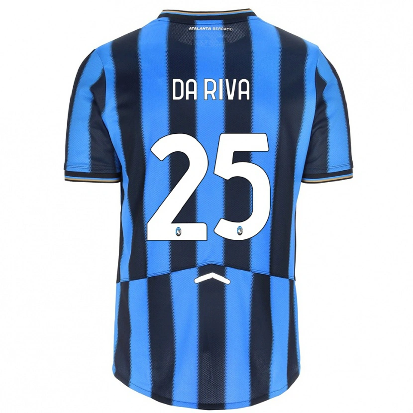 Danxen Kvinnor Jacopo Da Riva #25 Himmelsblå Svart Hemmatröja Matchtröjor 2025/26 Tröjor T-Tröja