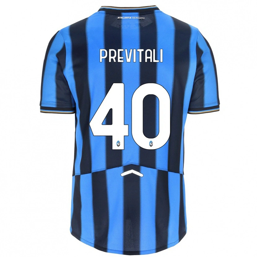 Danxen Kvinnor Cristian Previtali #40 Himmelsblå Svart Hemmatröja Matchtröjor 2025/26 Tröjor T-Tröja