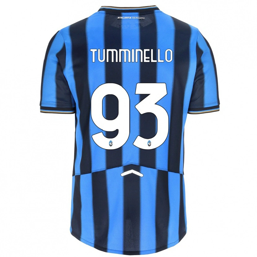 Danxen Kvinnor Marco Tumminello #93 Himmelsblå Svart Hemmatröja Matchtröjor 2025/26 Tröjor T-Tröja