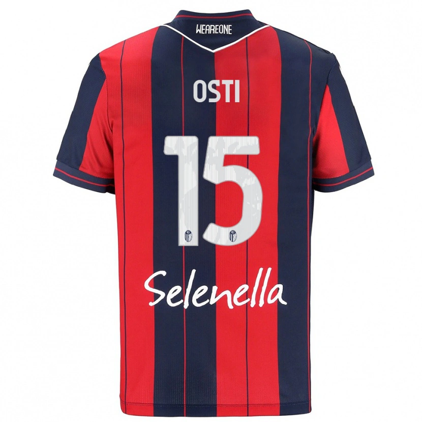 Danxen Kvinnor Gabriele Osti #15 Röd Marinblå Hemmatröja Matchtröjor 2025/26 Tröjor T-Tröja
