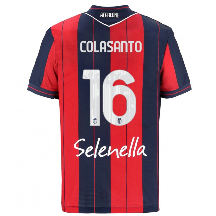 Danxen Kvinnor Pietro Colasanto #16 Röd Marinblå Hemmatröja Matchtröjor 2025/26 Tröjor T-Tröja