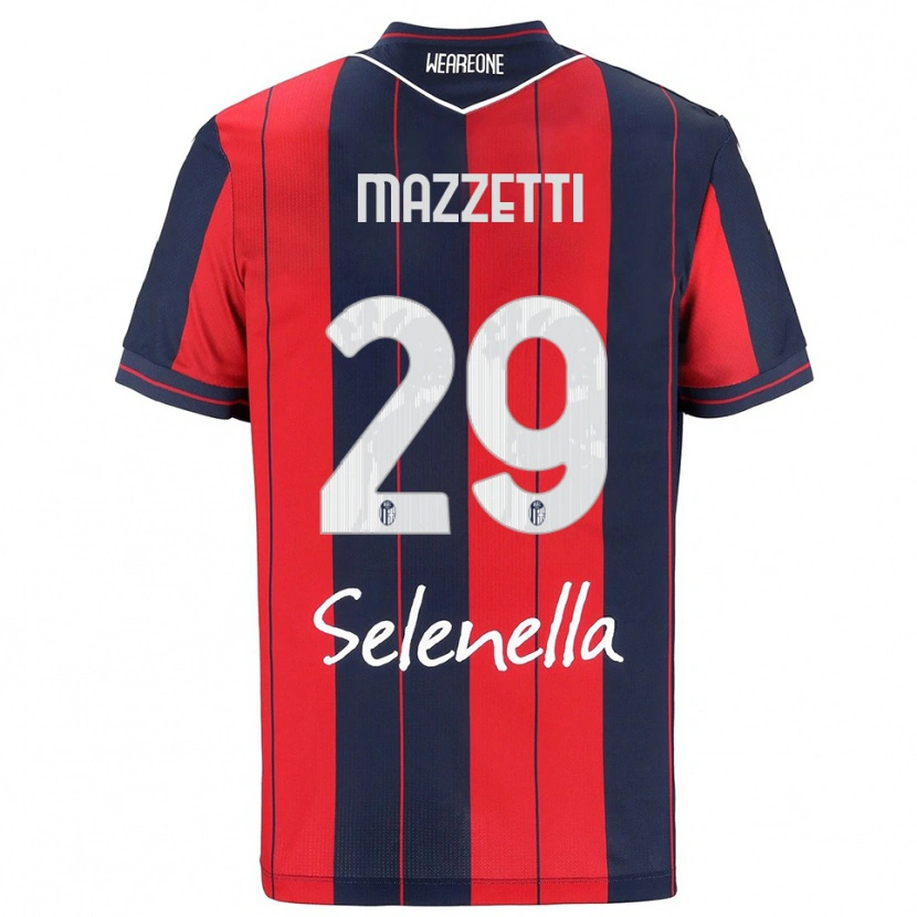 Danxen Kvinnor Gabriele Mazzetti #29 Röd Marinblå Hemmatröja Matchtröjor 2025/26 Tröjor T-Tröja