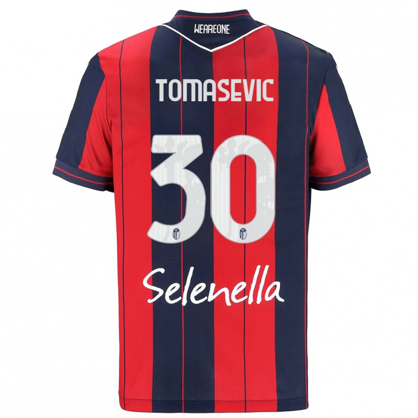 Danxen Kvinnor Bodin Tomasevic #30 Röd Marinblå Hemmatröja Matchtröjor 2025/26 Tröjor T-Tröja