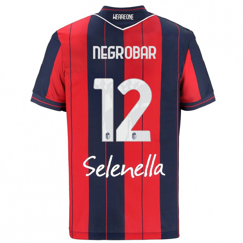 Danxen Kvinnor Lucas Negrobar #12 Röd Marinblå Hemmatröja Matchtröjor 2025/26 Tröjor T-Tröja