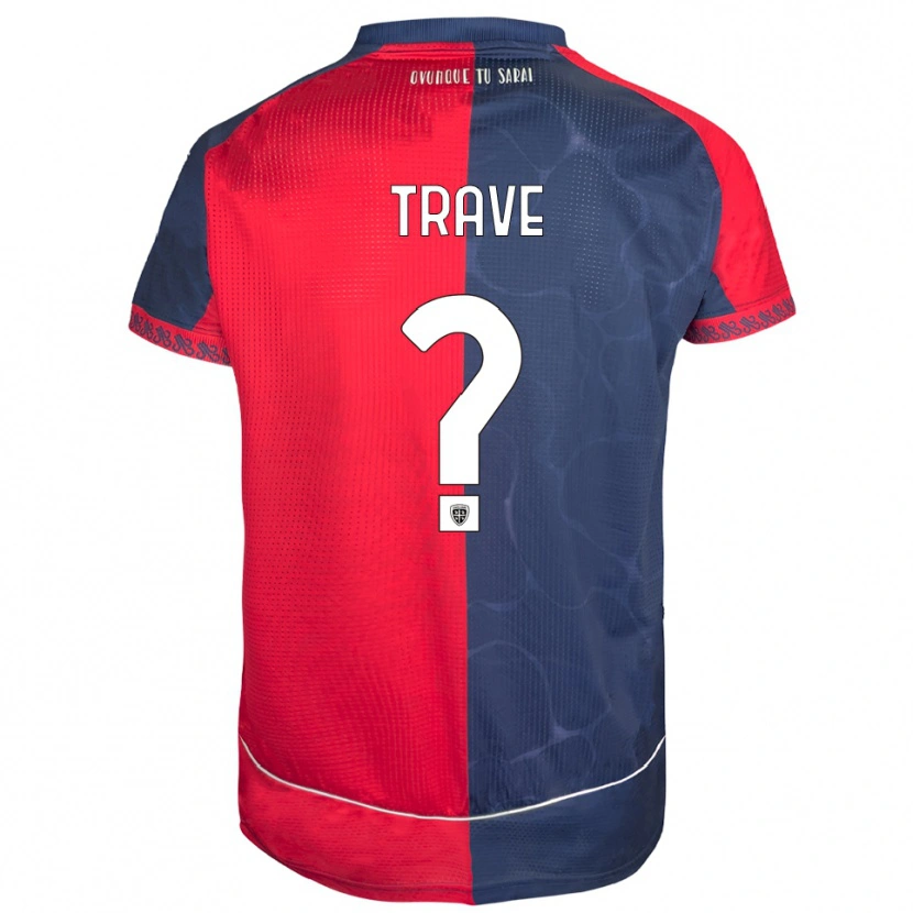 Danxen Kvinnor Robert Trave #0 Röd Marinblå Hemmatröja Matchtröjor 2025/26 Tröjor T-Tröja