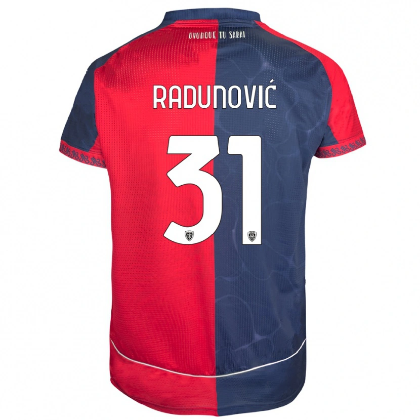 Danxen Kvinnor Boris Radunović #31 Röd Marinblå Hemmatröja Matchtröjor 2025/26 Tröjor T-Tröja