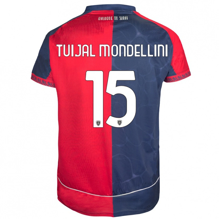 Danxen Kvinnor Luca Tuijai Mondellini #15 Röd Marinblå Hemmatröja Matchtröjor 2025/26 Tröjor T-Tröja