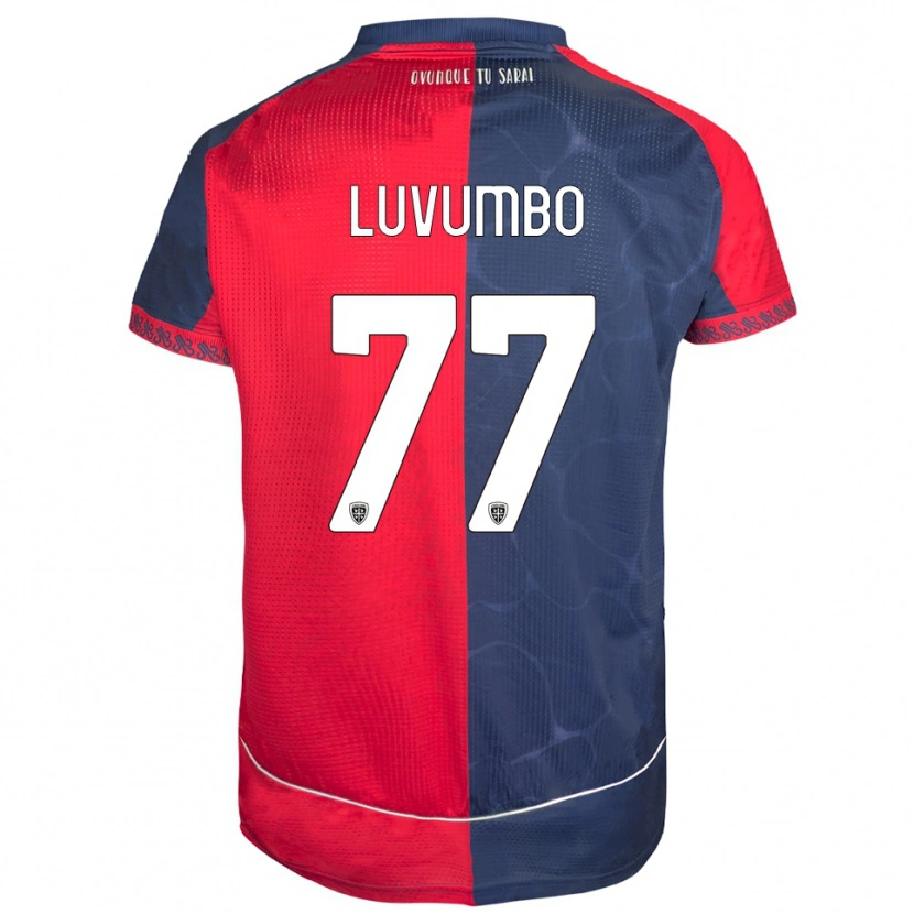 Danxen Kvinnor Zito Luvumbo #77 Röd Marinblå Hemmatröja Matchtröjor 2025/26 Tröjor T-Tröja