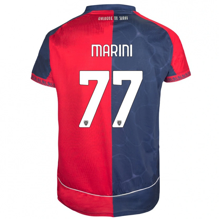 Danxen Kvinnor Matteo Marini #77 Röd Marinblå Hemmatröja Matchtröjor 2025/26 Tröjor T-Tröja