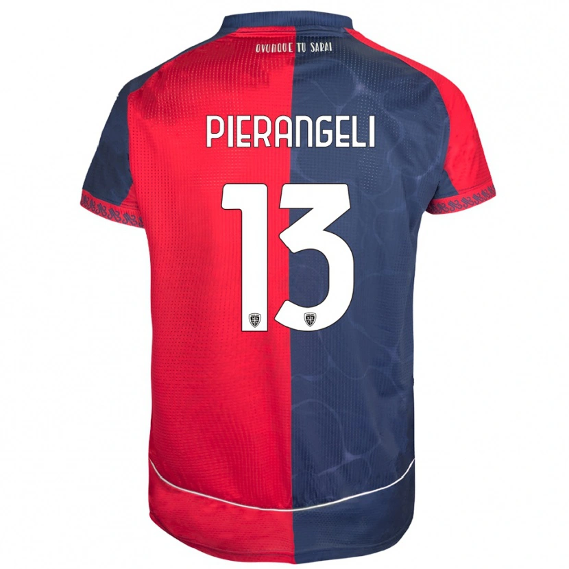 Danxen Kvinnor Luis Pierangeli #13 Röd Marinblå Hemmatröja Matchtröjor 2025/26 Tröjor T-Tröja
