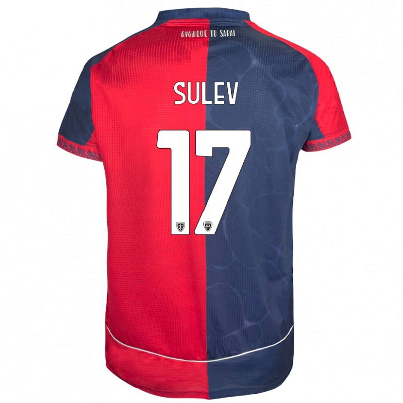 Danxen Kvinnor Ivan Sulev #17 Röd Marinblå Hemmatröja Matchtröjor 2025/26 Tröjor T-Tröja
