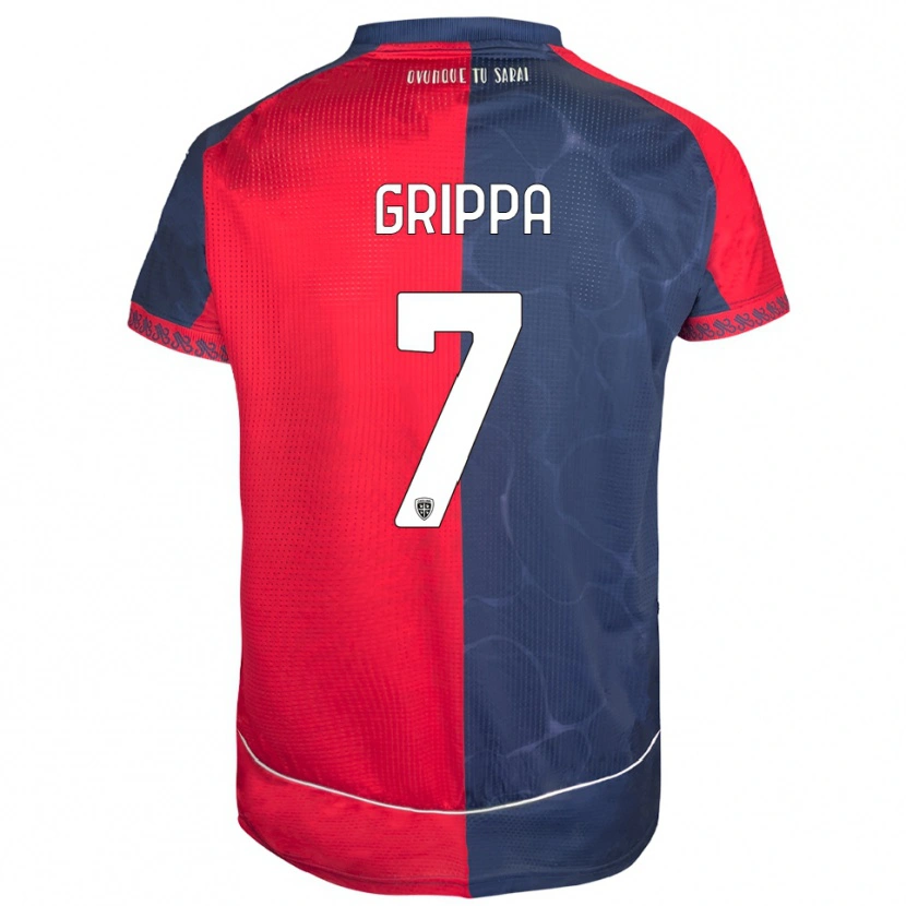 Danxen Kvinnor Giosuè Grippa #7 Röd Marinblå Hemmatröja Matchtröjor 2025/26 Tröjor T-Tröja