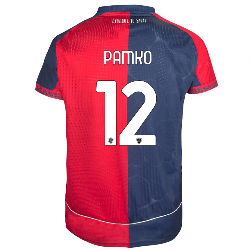 Danxen Kvinnor Dmytro Panko #12 Röd Marinblå Hemmatröja Matchtröjor 2025/26 Tröjor T-Tröja