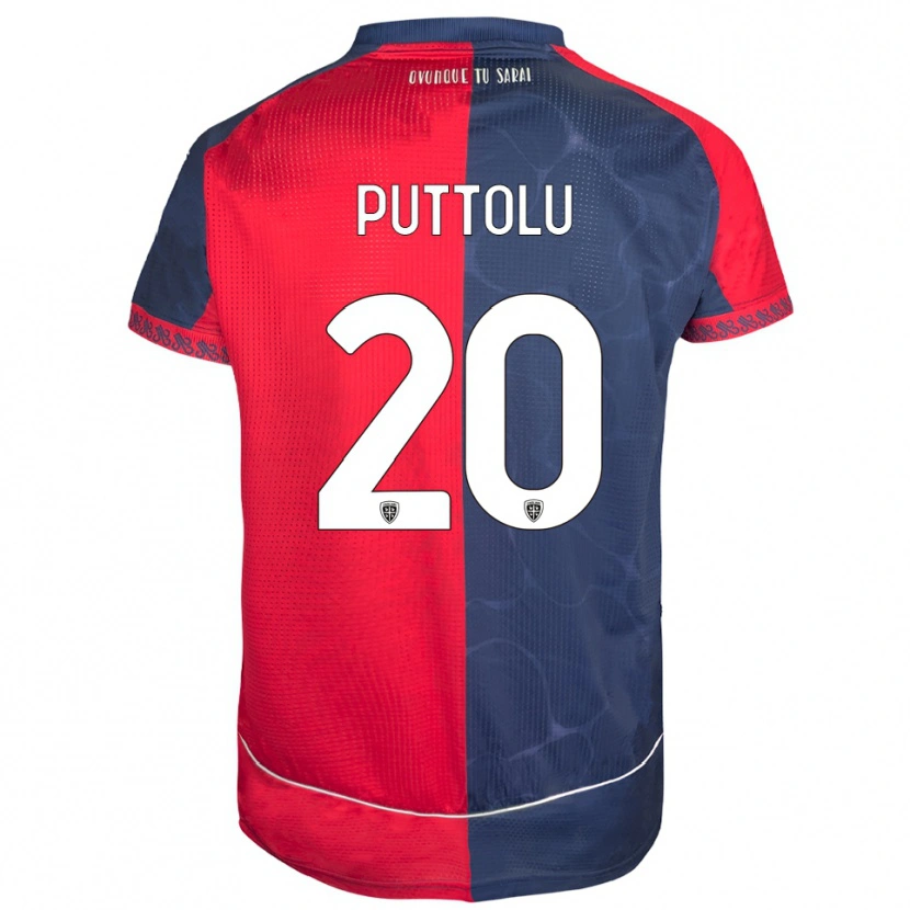 Danxen Kvinnor Diego Puttolu #20 Röd Marinblå Hemmatröja Matchtröjor 2025/26 Tröjor T-Tröja