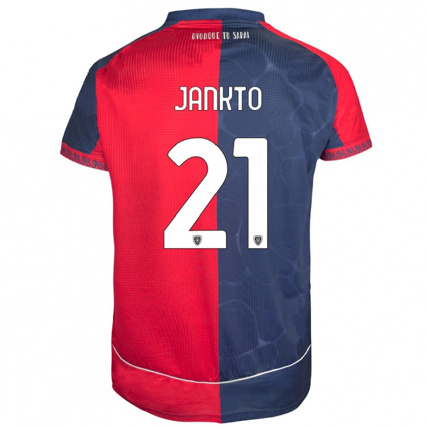Danxen Kvinnor Jakub Jankto #21 Röd Marinblå Hemmatröja Matchtröjor 2025/26 Tröjor T-Tröja