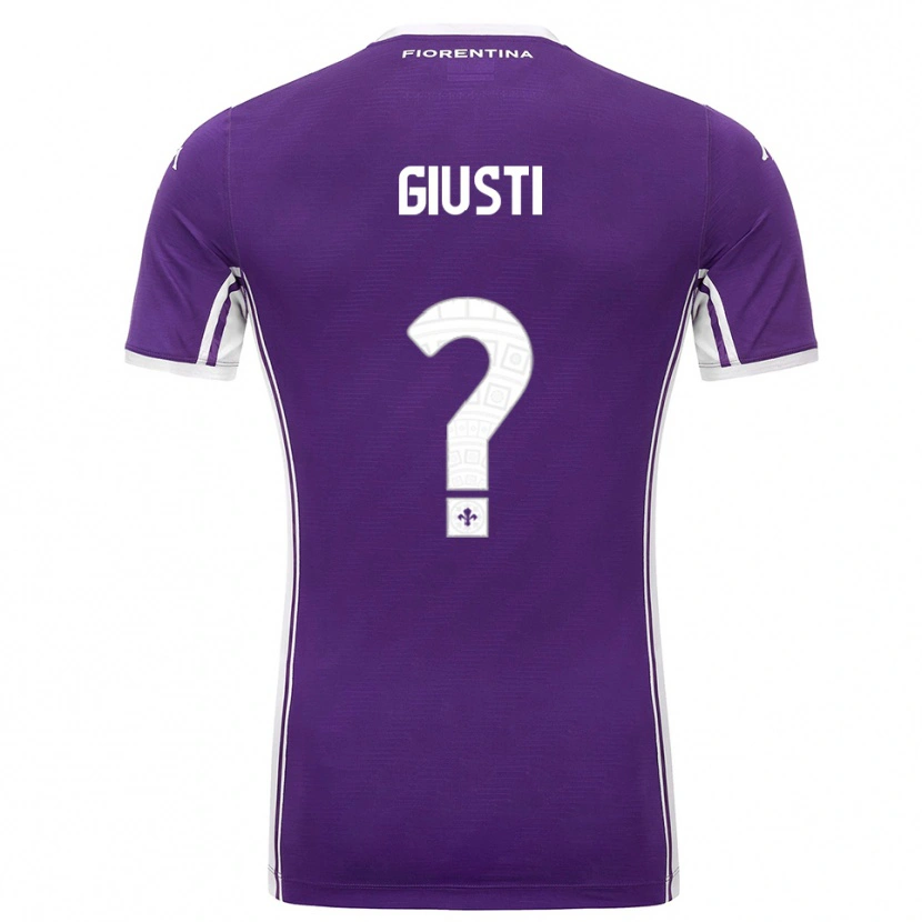 Danxen Kvinnor Edoardo Giusti #0 Lila Vit Hemmatröja Matchtröjor 2025/26 Tröjor T-Tröja
