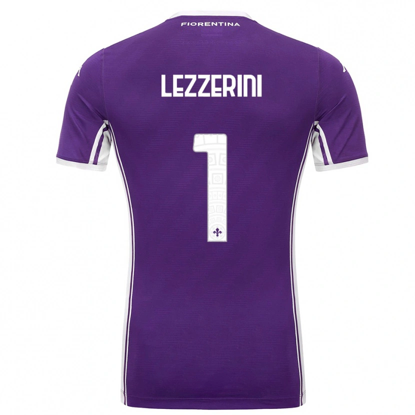 Danxen Kvinnor Luca Lezzerini #1 Lila Vit Hemmatröja Matchtröjor 2025/26 Tröjor T-Tröja