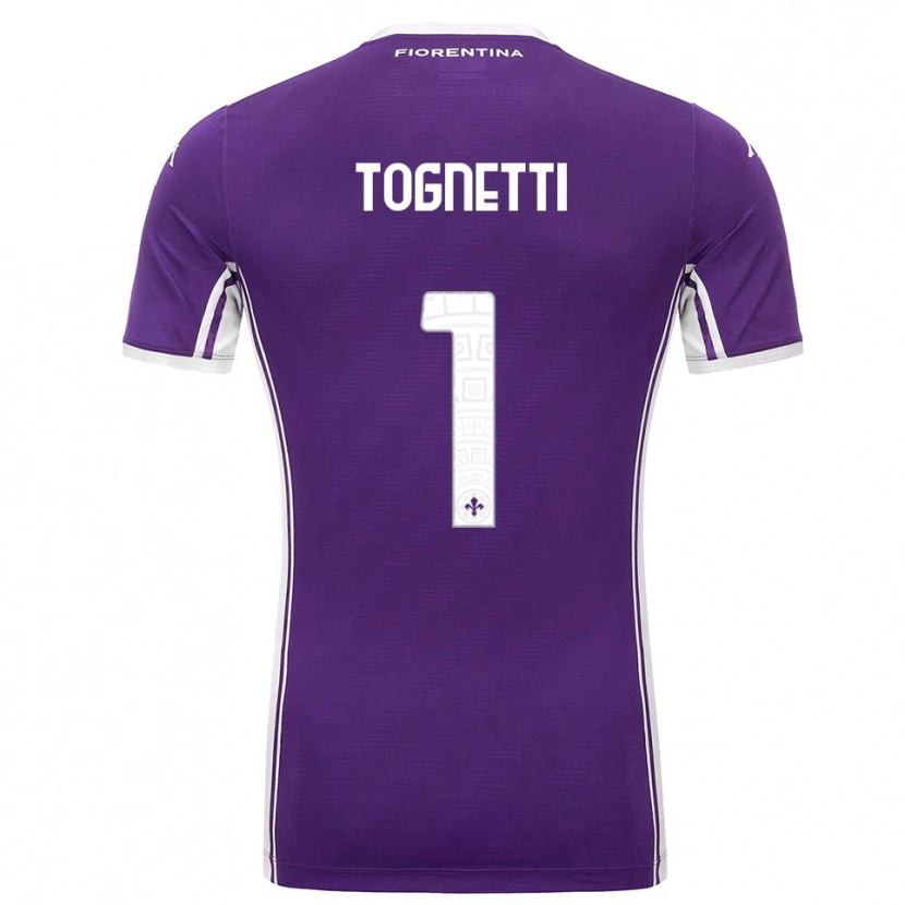 Danxen Kvinnor Laerte Tognetti #1 Lila Vit Hemmatröja Matchtröjor 2025/26 Tröjor T-Tröja