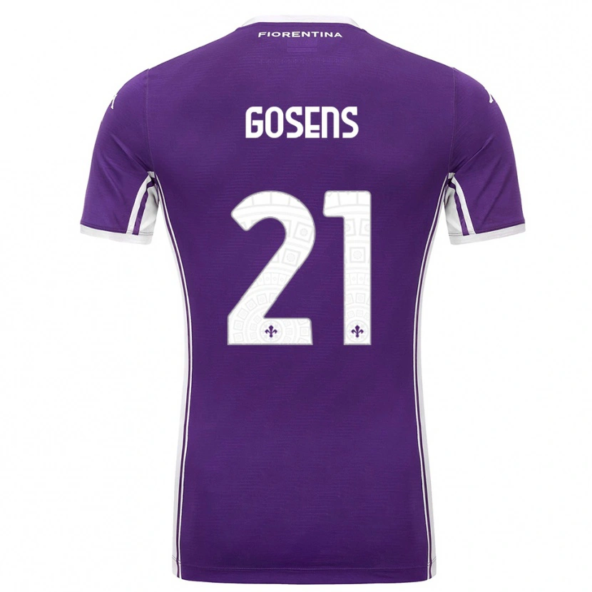Danxen Kvinnor Robin Gosens #21 Lila Vit Hemmatröja Matchtröjor 2025/26 Tröjor T-Tröja