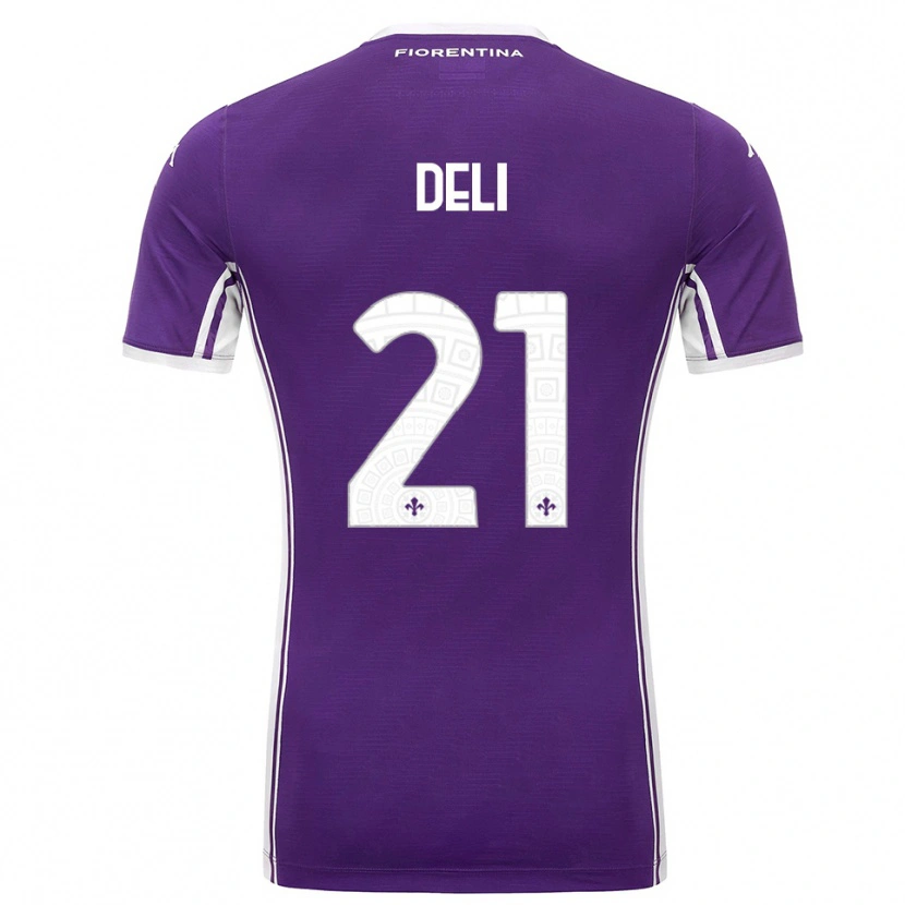 Danxen Kvinnor Lapo Deli #21 Lila Vit Hemmatröja Matchtröjor 2025/26 Tröjor T-Tröja