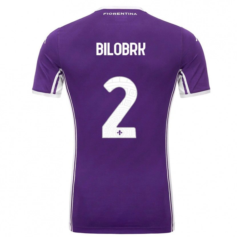 Danxen Kvinnor Ante Bilobrk #2 Lila Vit Hemmatröja Matchtröjor 2025/26 Tröjor T-Tröja