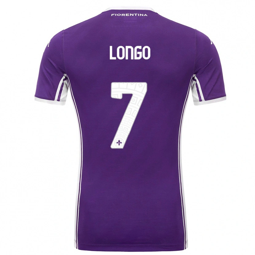 Danxen Kvinnor Miriam Chiara Longo #7 Lila Vit Hemmatröja Matchtröjor 2025/26 Tröjor T-Tröja