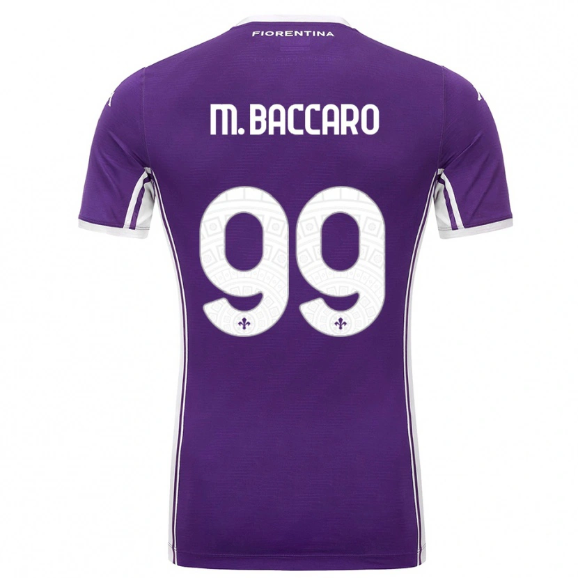 Danxen Kvinnor Giulia Maria Baccaro #99 Lila Vit Hemmatröja Matchtröjor 2025/26 Tröjor T-Tröja