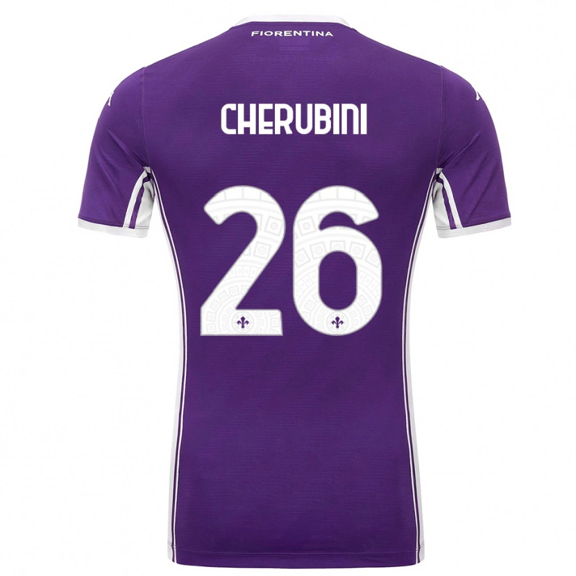 Danxen Kvinnor Maya Cherubini #26 Lila Vit Hemmatröja Matchtröjor 2025/26 Tröjor T-Tröja