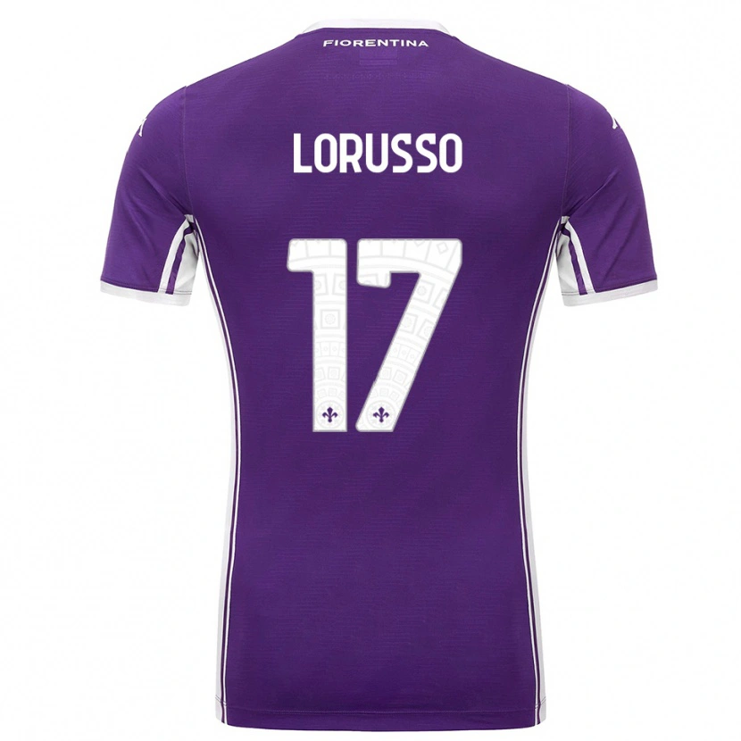 Danxen Kvinnor Angelo Lorusso #17 Lila Vit Hemmatröja Matchtröjor 2025/26 Tröjor T-Tröja