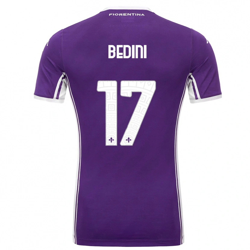 Danxen Kvinnor Benedetta Bedini #17 Lila Vit Hemmatröja Matchtröjor 2025/26 Tröjor T-Tröja
