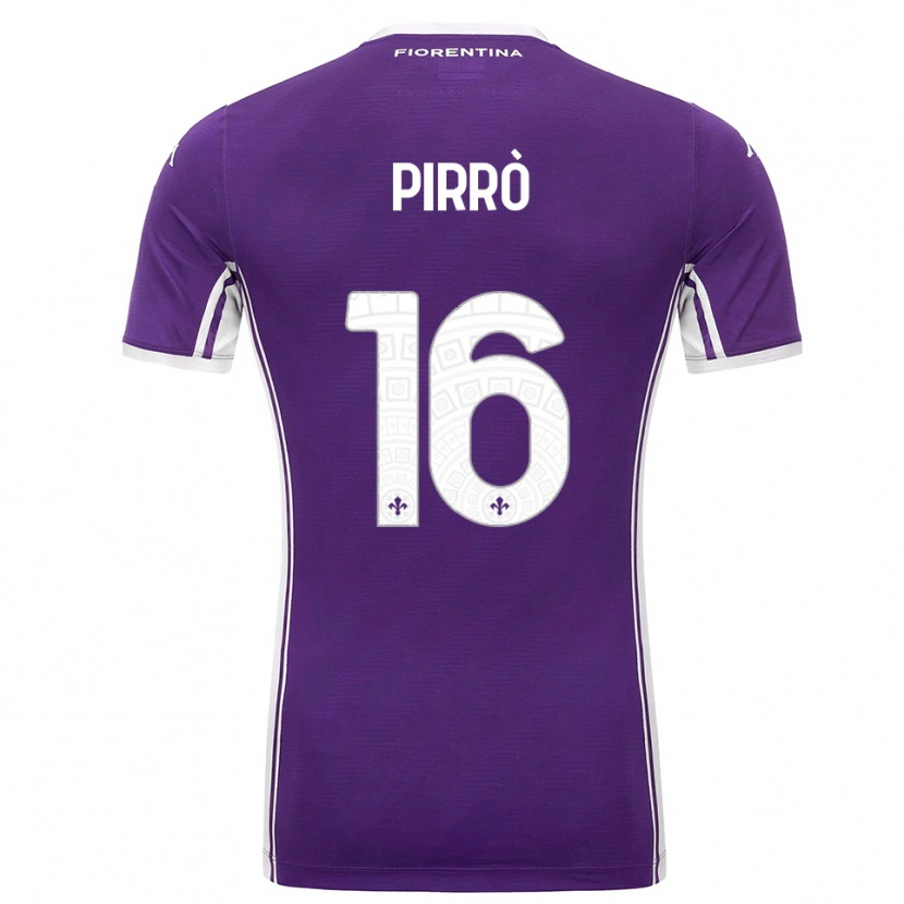 Danxen Kvinnor Antonio Pirrò #16 Lila Vit Hemmatröja Matchtröjor 2025/26 Tröjor T-Tröja