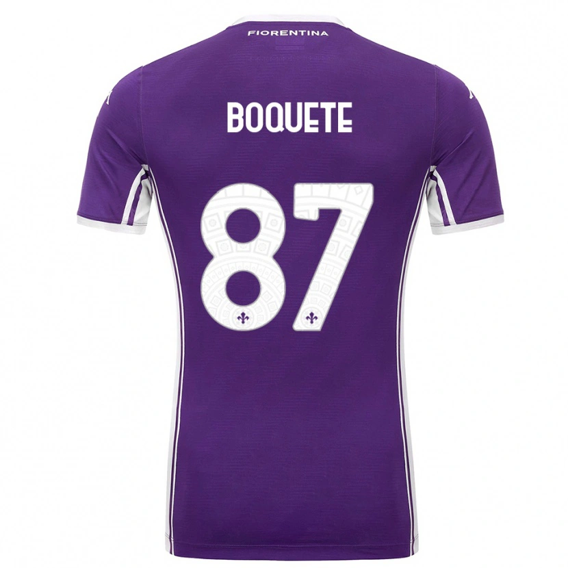 Danxen Kvinnor Verónica Boquete #87 Lila Vit Hemmatröja Matchtröjor 2025/26 Tröjor T-Tröja