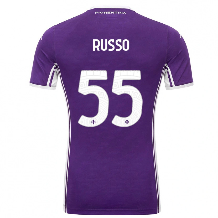 Danxen Kvinnor Federica Russo #55 Lila Vit Hemmatröja Matchtröjor 2025/26 Tröjor T-Tröja